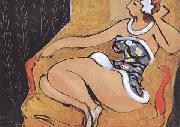 Henri Matisse Dancer Sitting in an Armchair (mk35) oil painting